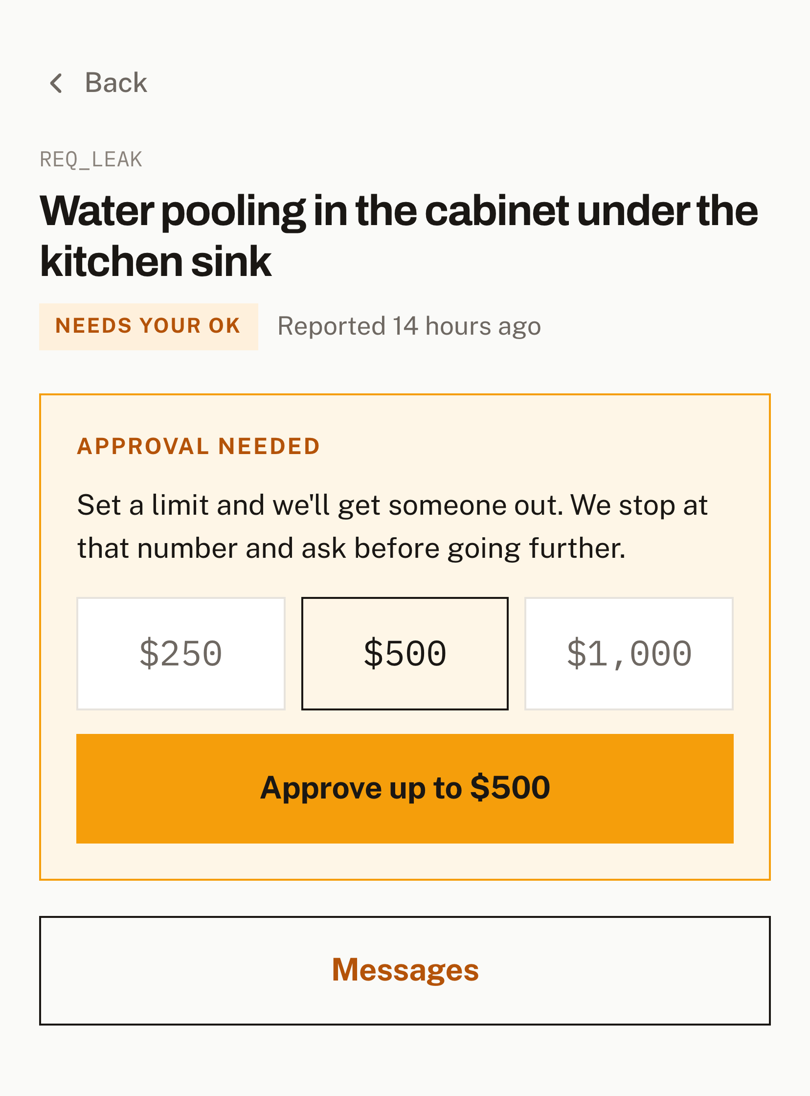 Approve the spend
